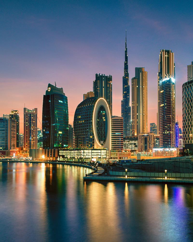 Dubai Downtown with Burj Khalifa View